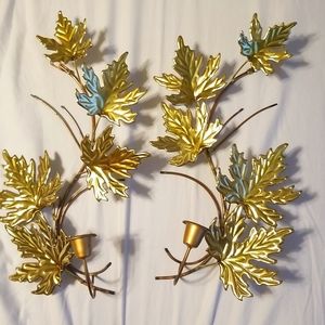 Vintage home interior brass gold.